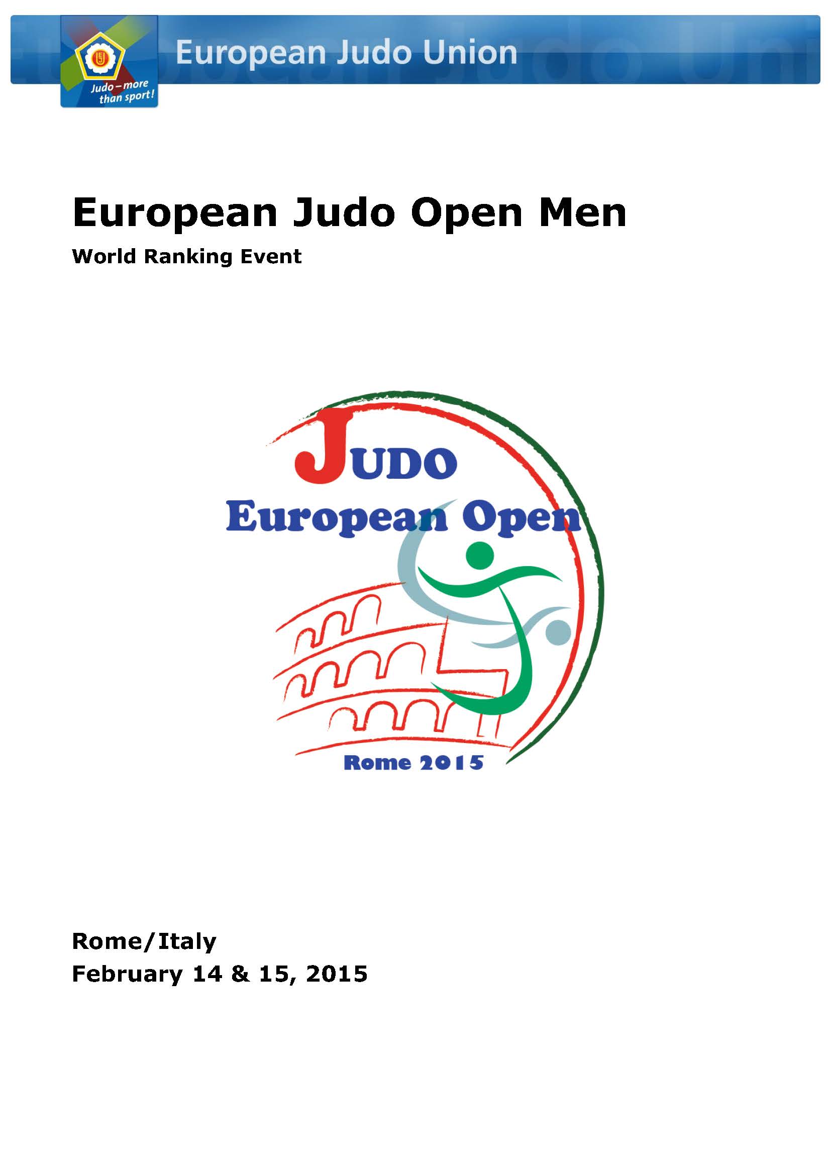European Open de Italia 14-02-15. RESULTADOS.